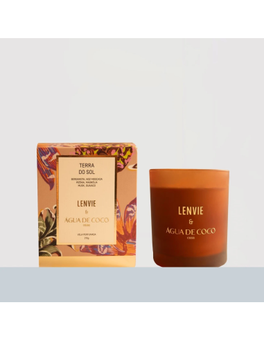 Vela Perfumada Terra do Sol Água de Coco - Lenvie