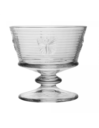 Conjunto 4 Taças para Sobremesa Lines Butterfly 240ml Vidro - Wolff