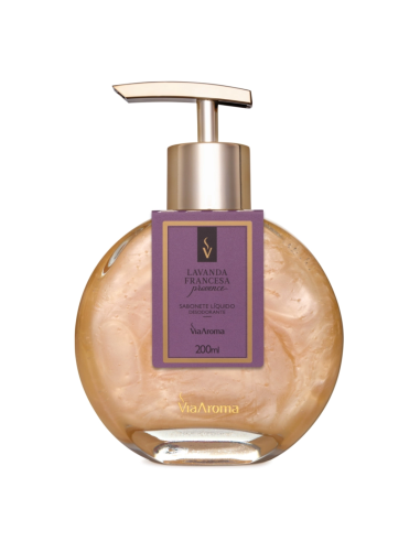 Sabonete Líquido Desodorante Lavanda Francesa Via Aroma - 200ml