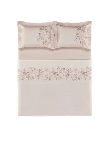 Jogo de Cama Casal 4 Peças Percal 200 Fios Magnolia - Karsten